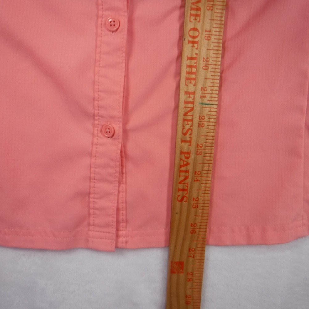 Columbia Omni-Shade Womens Large Coral Pink Long Sleeve Sun Protection Shirt L - Picture 6 of 12